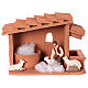 Shearer with sheep and handmade wool in painted Deruta terracotta for Nativity scene 10 cm s5