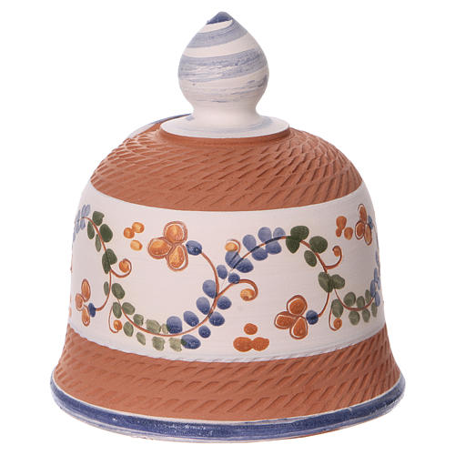 Capanna in terracotta colorata con presepe 6 cm Deruta 4