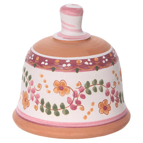 Pink stable in terracotta, 3 cm nativity Deruta 4