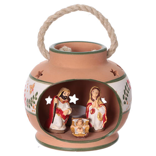 Lampion zielony, do szopki, 6 cm, Deruta 1