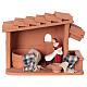 Scena do szopki, praczka, malowana figurka, 10 cm, Deruta s1