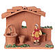Woman at the water well in terracotta, 10 cm nativity Deruta s1