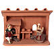 Terracotta baker for Nativity scene 10 cm made in Deruta s1