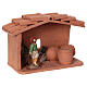 Terracotta cooper for Nativity scene 10 cm made in Deruta s2