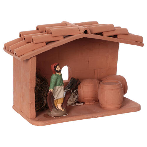 Garncarz z terakoty do szopki, 10 cm, Deruta 2