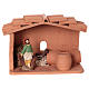 Cooper in terracotta, 10 cm nativity Deruta s1