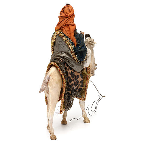 Nativity scene King on camel 13 cm by Angela Tripi 5