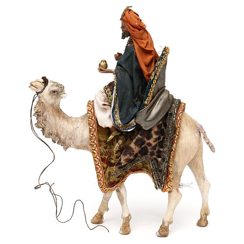Re Magio su cammello per presepe 13 cm Tripi 1