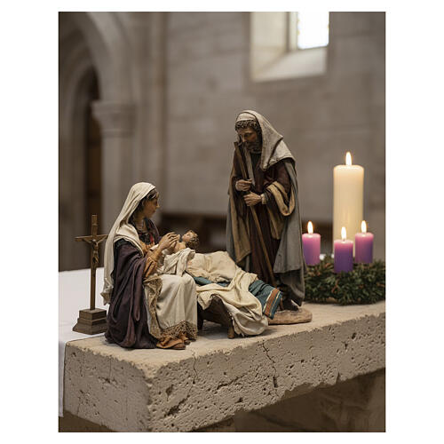 Natividad Angela Tripi: María que abraza al Niño 30 cm 2