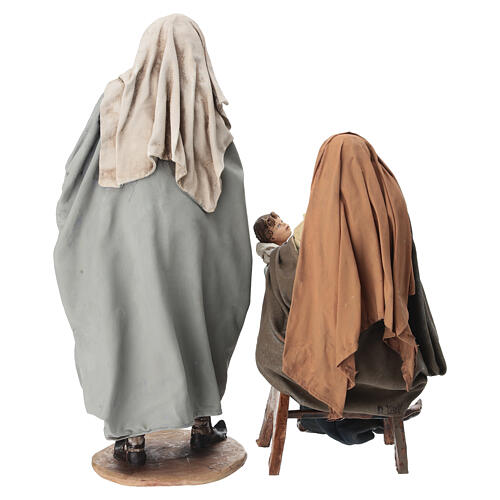 Nativité Angela Tripi : Marie qui serre l'Enfant dans ses bras 30 cm 21