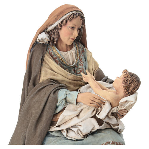Natività Angela Tripi: Maria che abbraccia il Bambino 30 cm 3