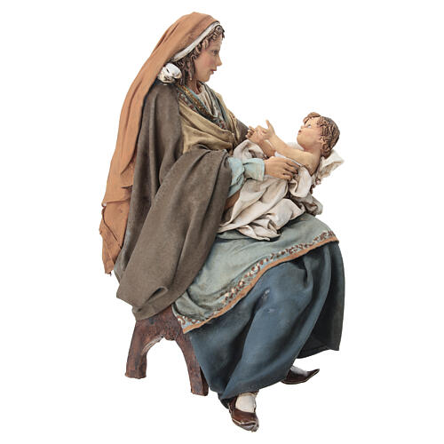 Natività Angela Tripi: Maria che abbraccia il Bambino 30 cm 5