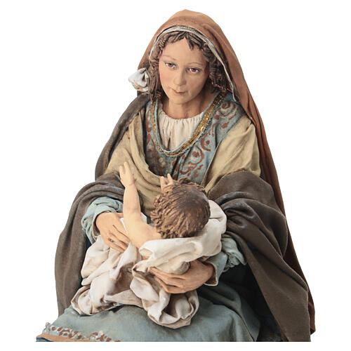 Natività Angela Tripi: Maria che abbraccia il Bambino 30 cm 7