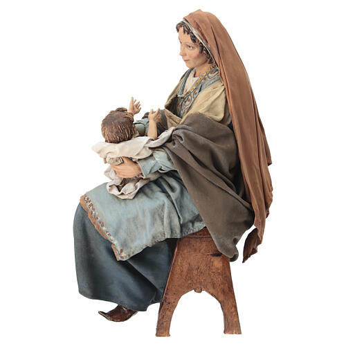 Natività Angela Tripi: Maria che abbraccia il Bambino 30 cm 9