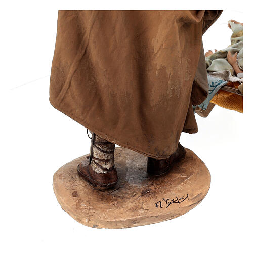 Natividade com anjos Presépio Angela Tripi com figuras de altura média 30 cm 14