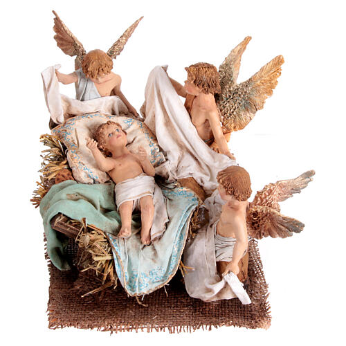 Holy Family with 4 musicians 30 cm Angela Tripi Nativity Scene 8