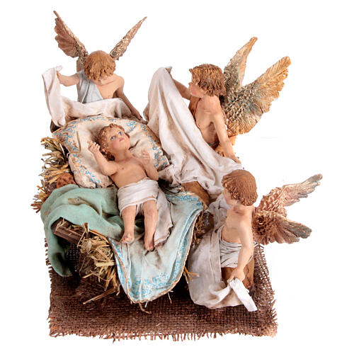 Holy Family with 4 musicians 30 cm Angela Tripi Nativity Scene 9