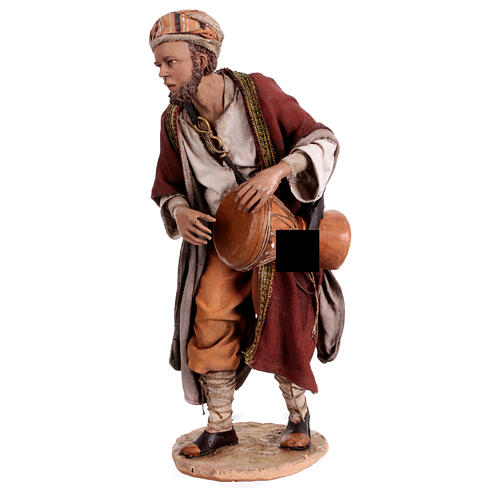 Scène Nativité avec 4 musiciens 30 cm Angela Tripi 14