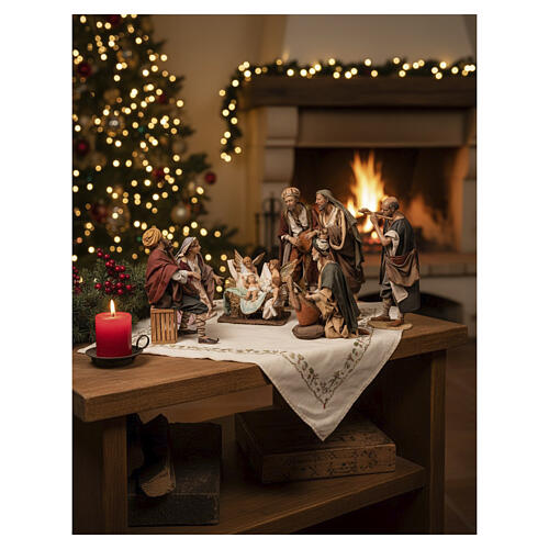 Nativity scene with 4 musicians 30 cm Angela Tripi 2
