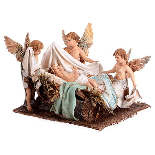 Nativity scene with 4 musicians 30 cm Angela Tripi 13