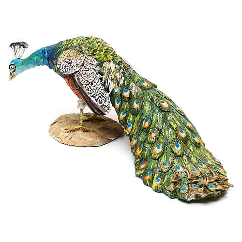 Nativity scene peacock, 18 cm by Angela Tripi 3
