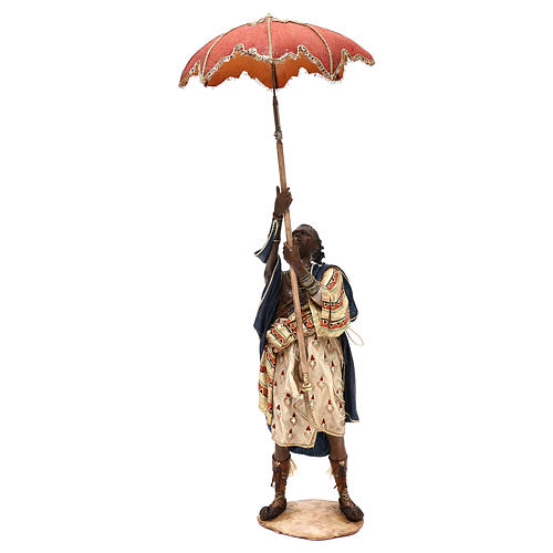 Diener mit Regenschirm für 30cm Krippe Angela Tripi 1
