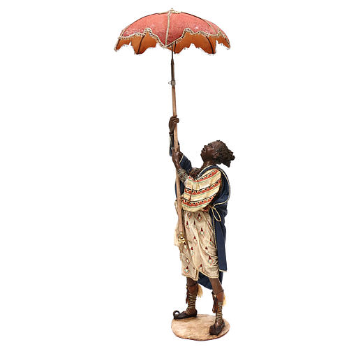 Diener mit Regenschirm für 30cm Krippe Angela Tripi 2