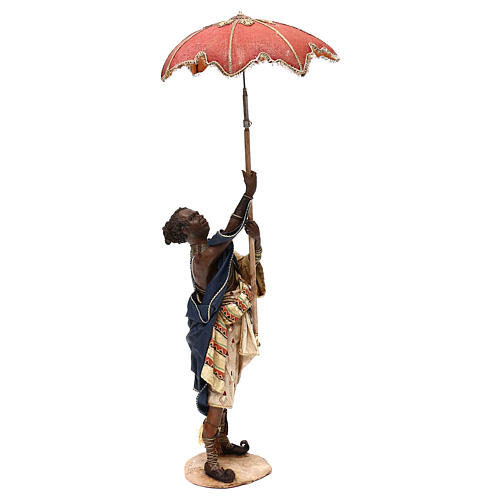 Diener mit Regenschirm für 30cm Krippe Angela Tripi 6