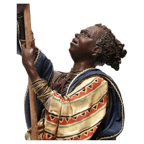 Slave with umbrella, 30 cm Angela Tripi Nativity Scene 3