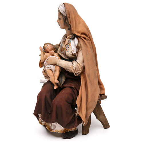 Mary with Baby Jesus sitting, 30 cm Tripi 3