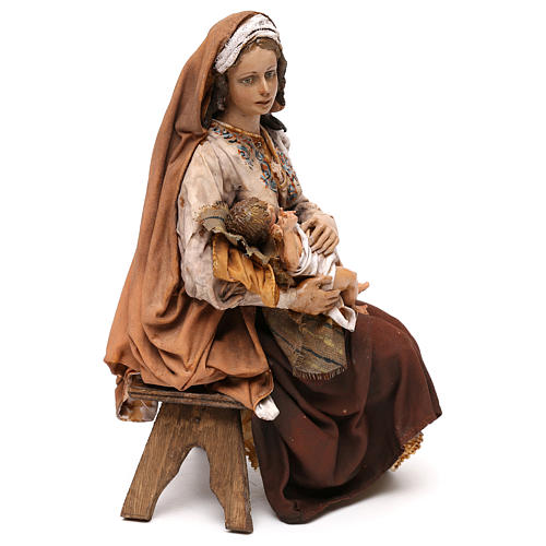 Mary with Baby Jesus sitting, 30 cm Tripi 4