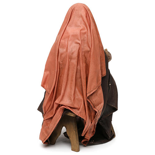 Sitzende Gottesmutter mit Kind 30cm Krippe Angela Tripi 5