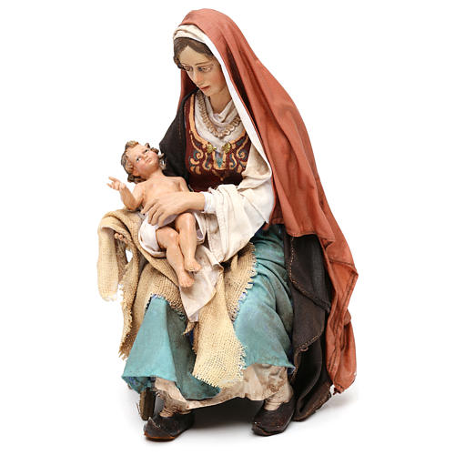 Nativity scene Mary with Baby Jesus, 30 cm by Angela Tripi 3