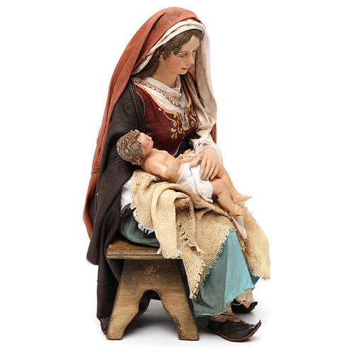Nativity scene Mary with Baby Jesus, 30 cm by Angela Tripi 4