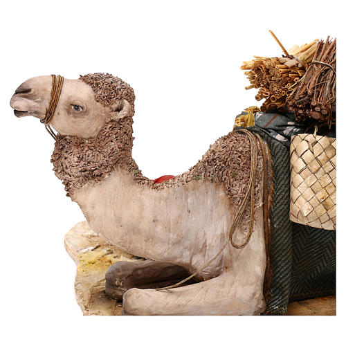 Nativity scene sleeping shepherd with camel, 18 cm by Angela Tripi 4