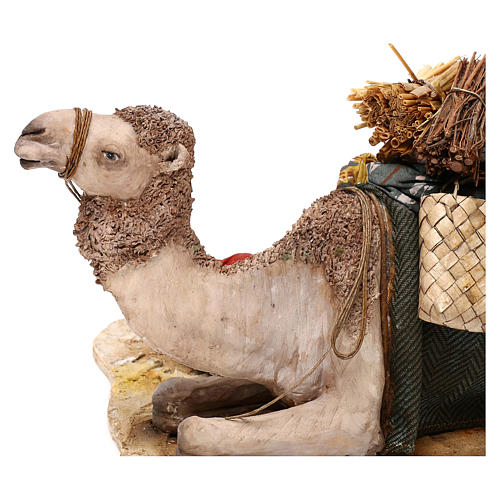 Benino, o pastor dormindo, com camelo para Presépio Angela Tripi com figuras de altura média 18 cm 4