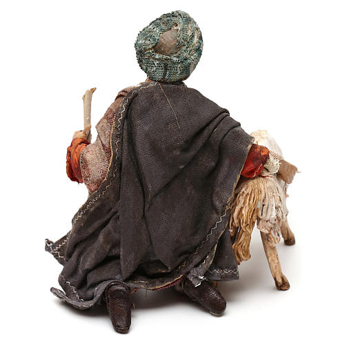 Kniender Hirte mit Schaf 13cm Krippe Angela Tripi 6