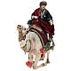 Heiliger König auf einem Kamel sitzend und Diener, für 30 cm Krippe von Angela Tripi, Terrakotta s14
