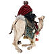 Heiliger König auf einem Kamel sitzend und Diener, für 30 cm Krippe von Angela Tripi, Terrakotta s17