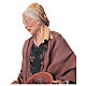 Alte Frau mit Körnerkorb, für 30 cm Krippe von Angela Tripi, Terrakotta s4