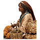 Sitzende Frau mit Zicklein, für 30 cm Krippe von Angela Tripi, Terrakotta s4