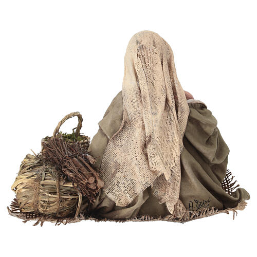 Femme avec petite chèvre crèche Tripi 30 cm 6