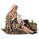 Femme avec petite chèvre crèche Tripi 30 cm s4