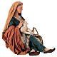 Donna con capretto presepe 30 cm Tripi s3