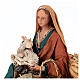 Mulher com cabrito para presépio Angela Tripi com figuras de 30 cm de altura média s2