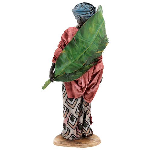 Mujer con hojas de plátano 30 cm belén Tripi 8