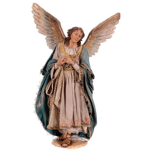 Stehender Engel, für 30 cm Krippe von Angela Tripi, Terrakotta 1