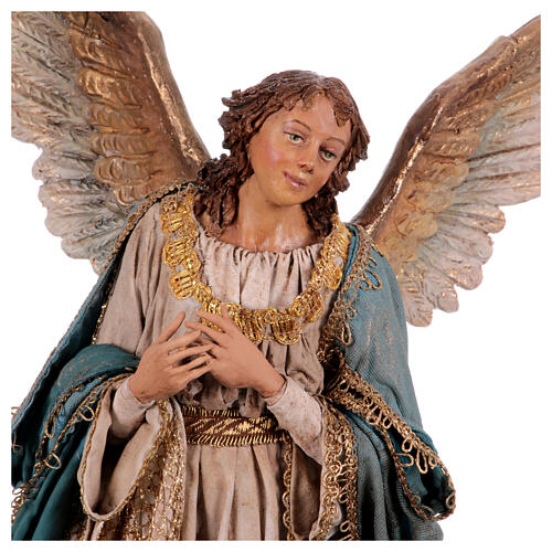 Stehender Engel, für 30 cm Krippe von Angela Tripi, Terrakotta 3