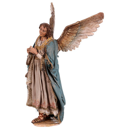 Stehender Engel, für 30 cm Krippe von Angela Tripi, Terrakotta 6