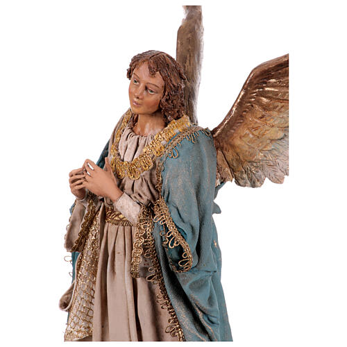 Stehender Engel, für 30 cm Krippe von Angela Tripi, Terrakotta 7